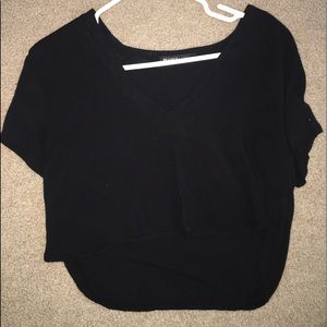 Black crop top